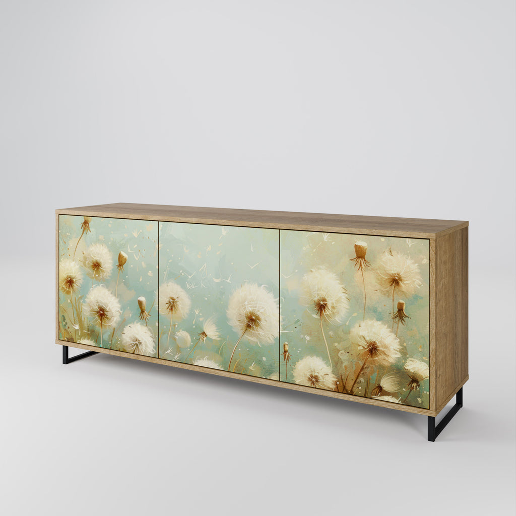 DREAMY MEADOW 3-Door Sideboard in Oak Effect