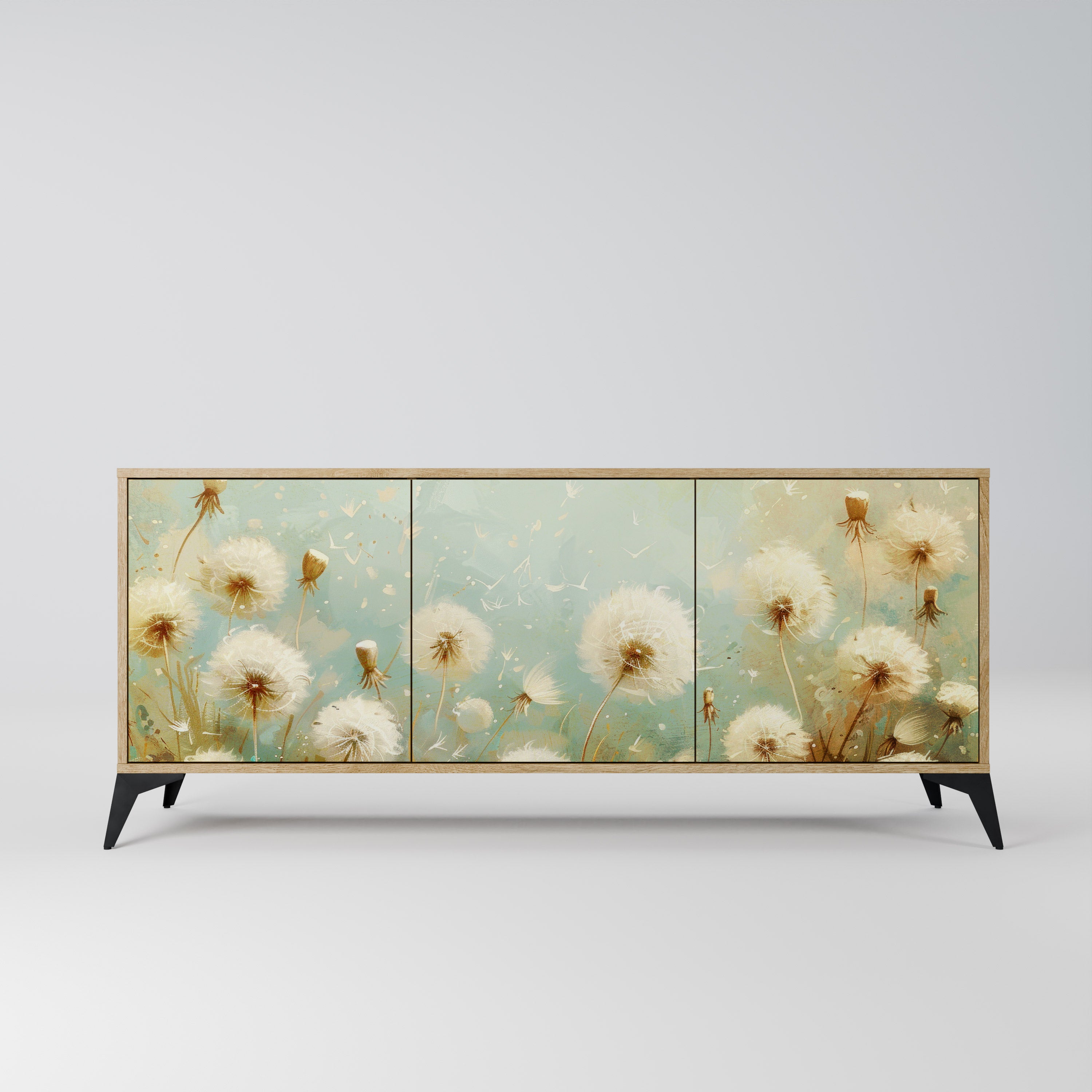 DREAMY MEADOW 3-Door Sideboard in Oak Effect