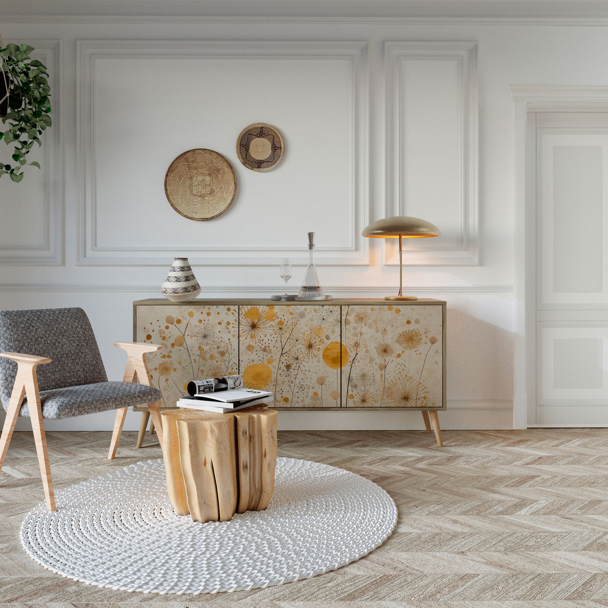 MORNING GLADE 3-Door Sideboard