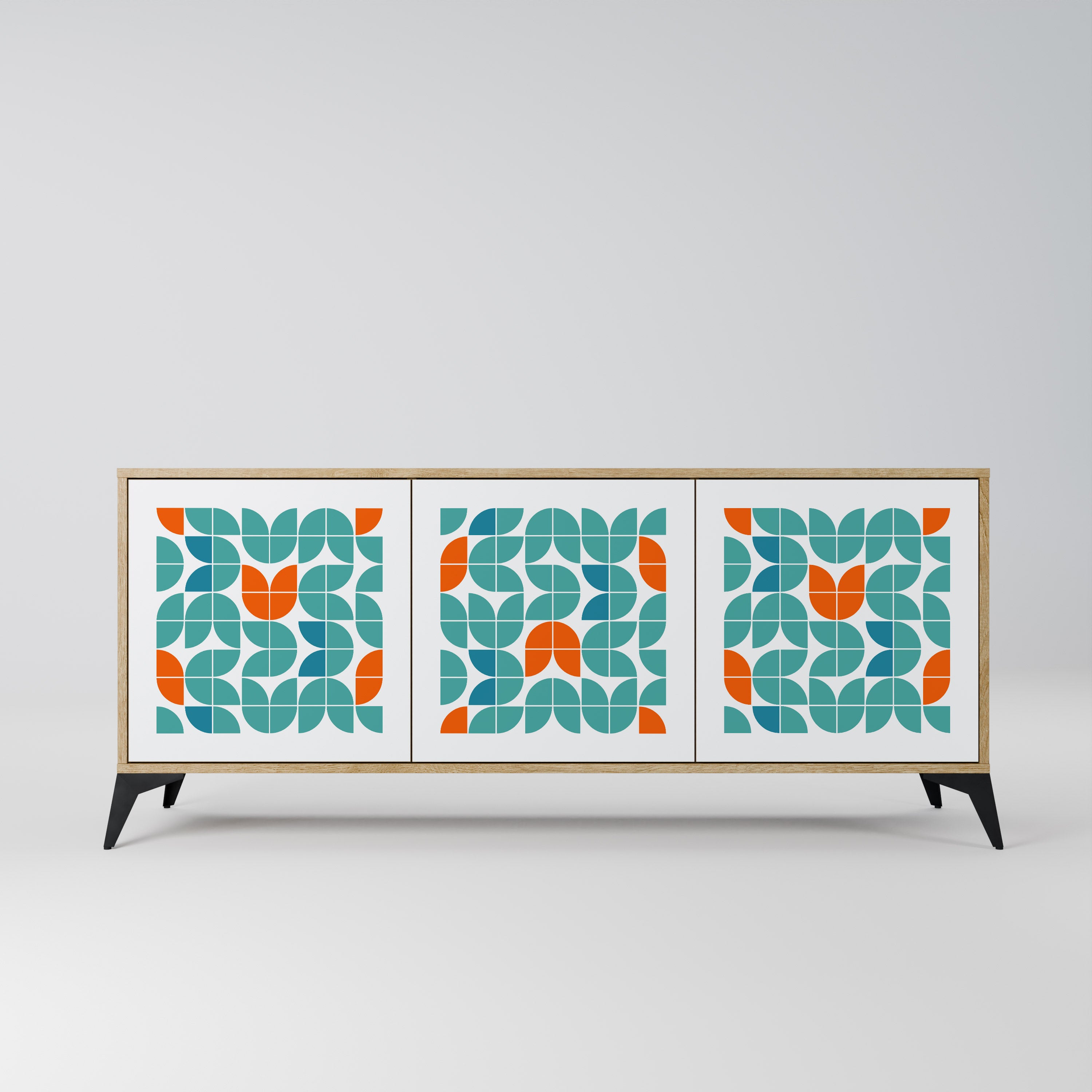 BE THE CHANGE 3-Door Sideboard in Oak Effect