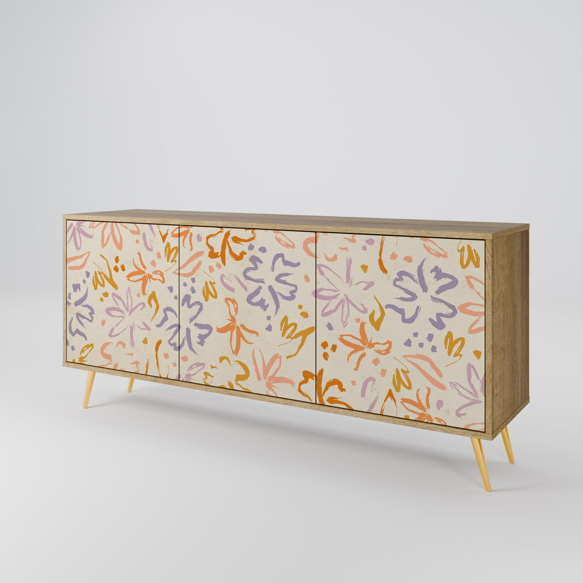 SPRING WHIMSY Aparador de 3 Puertas