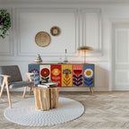 SCANDIC FLOWERET Aparador de 3 Puertas