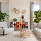 SCANDIC FLOWERET Aparador de 3 Puertas