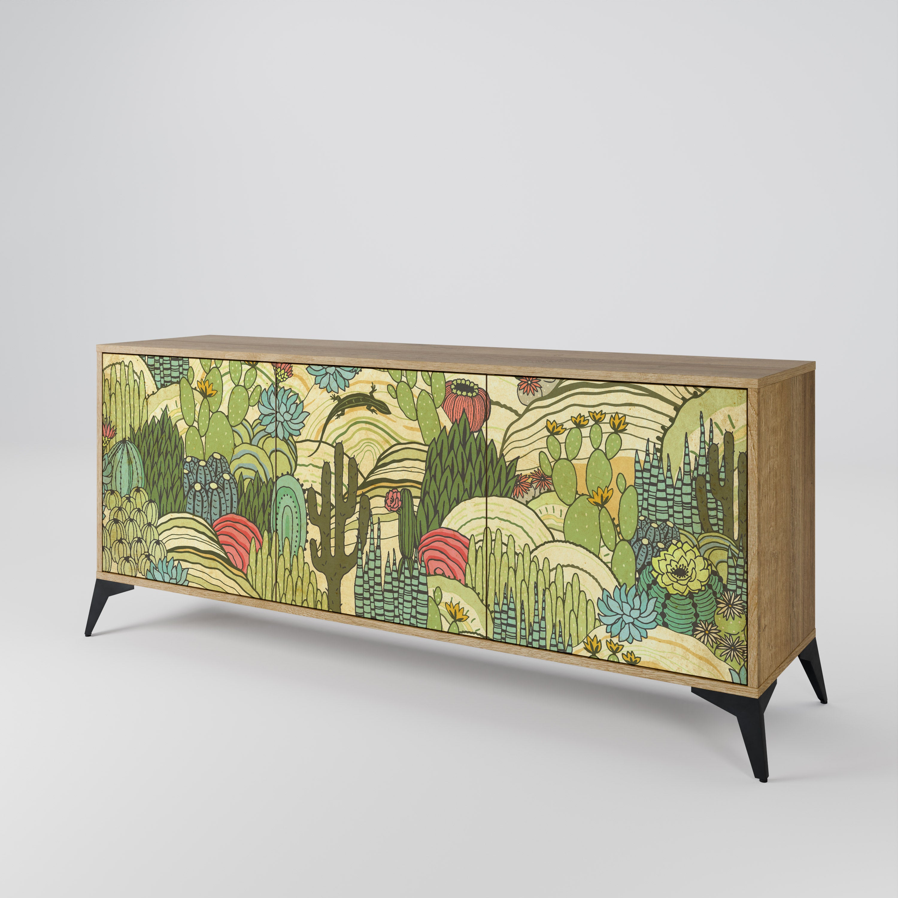 SUCCULENTS KALEIDOSCOPE 3-Door Sideboard