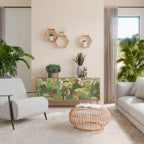 SUCCULENTS KALEIDOSCOPE Aparador de 3 Puertas en Efecto Roble