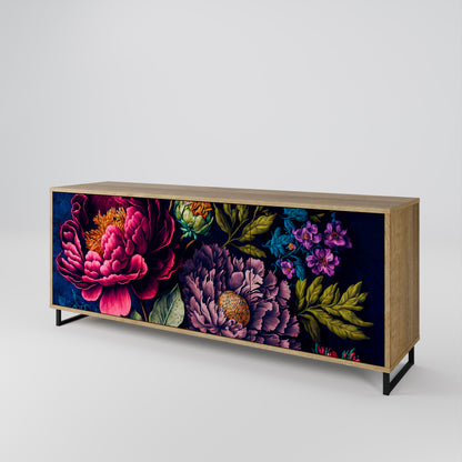 BLOOMING ELEGANCE Aparador de 3 Puertas