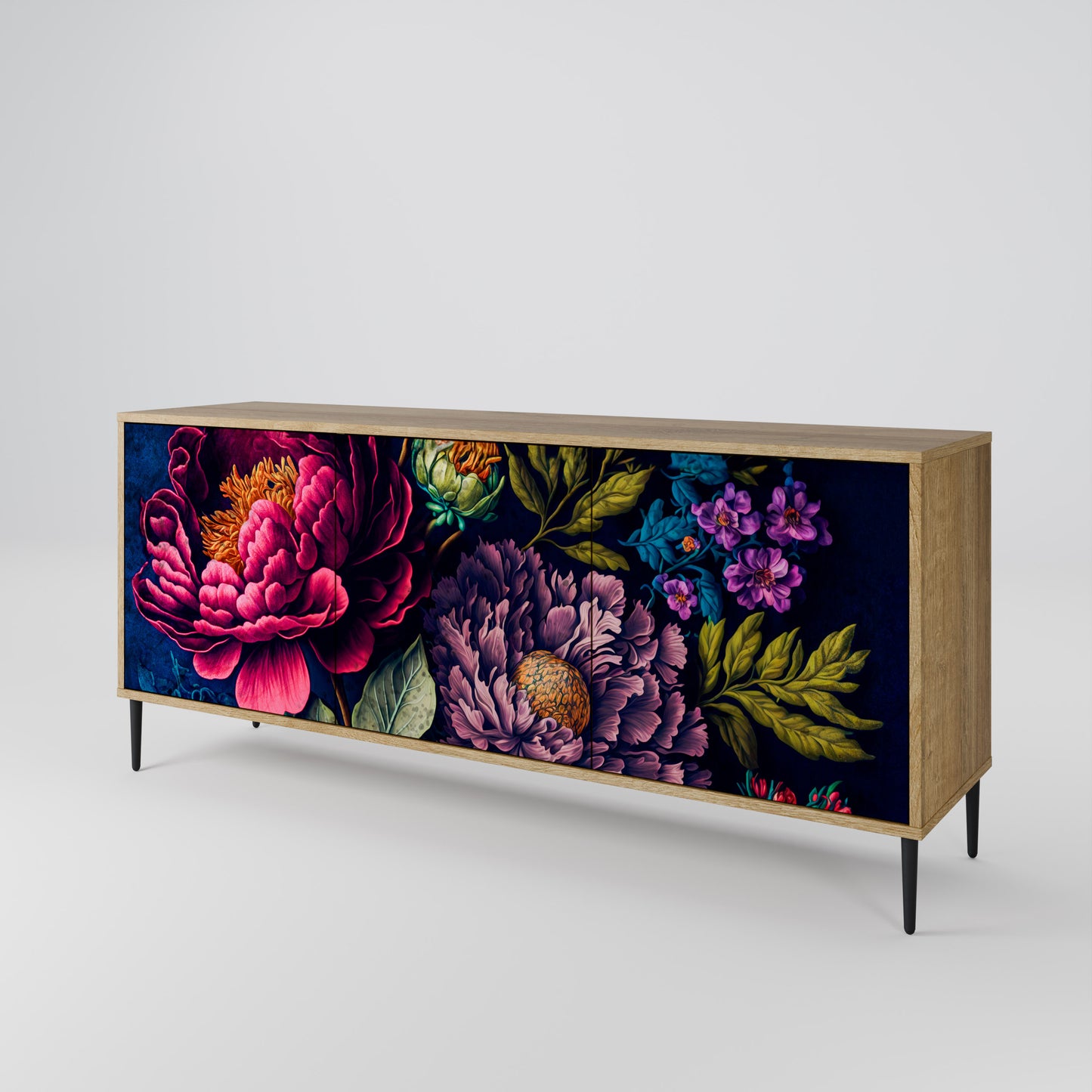 BLOOMING ELEGANCE Aparador de 3 Puertas