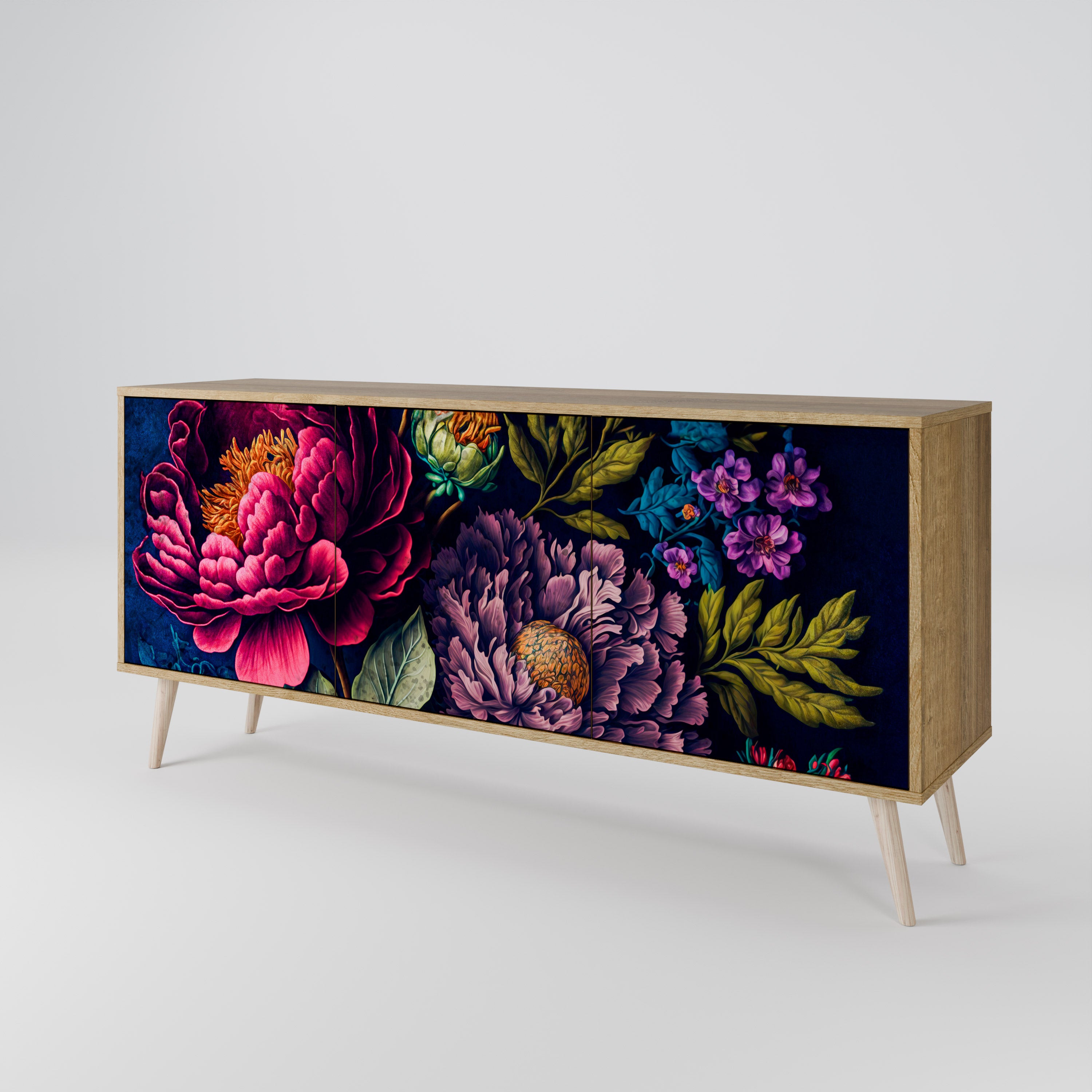 BLOOMING ELEGANCE 3-Door Sideboard