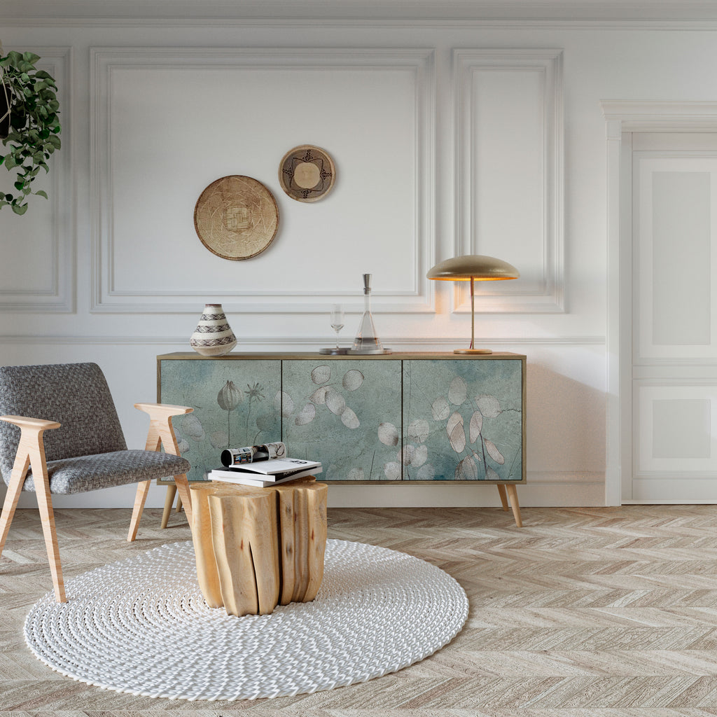 NIGHT LADY 3-Door Sideboard in Oak Effect