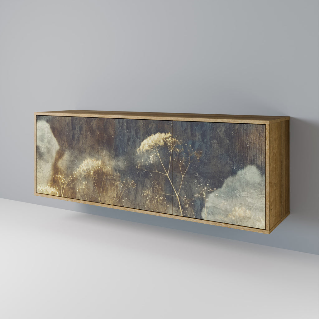 GENTLE POWER 3-Door Sideboard in Oak Effect