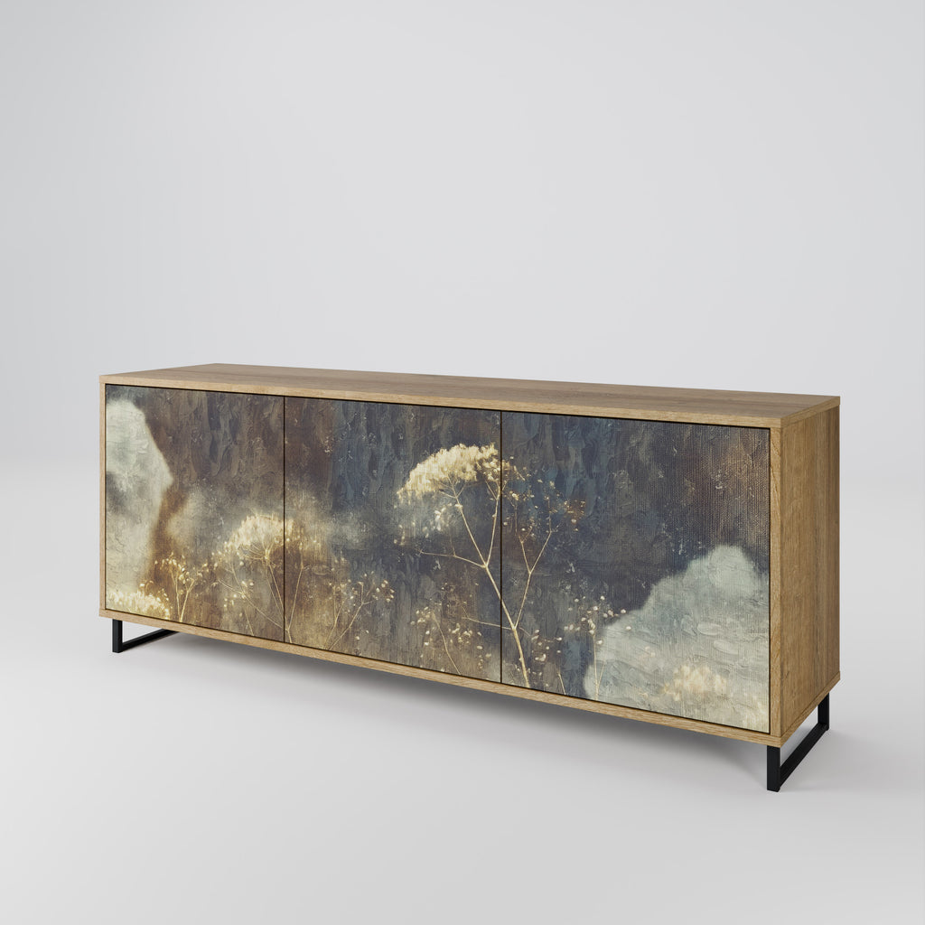 GENTLE POWER 3-Door Sideboard in Oak Effect