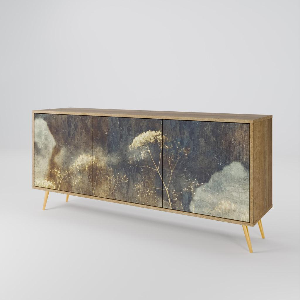 GENTLE POWER 3-Door Sideboard in Oak Effect
