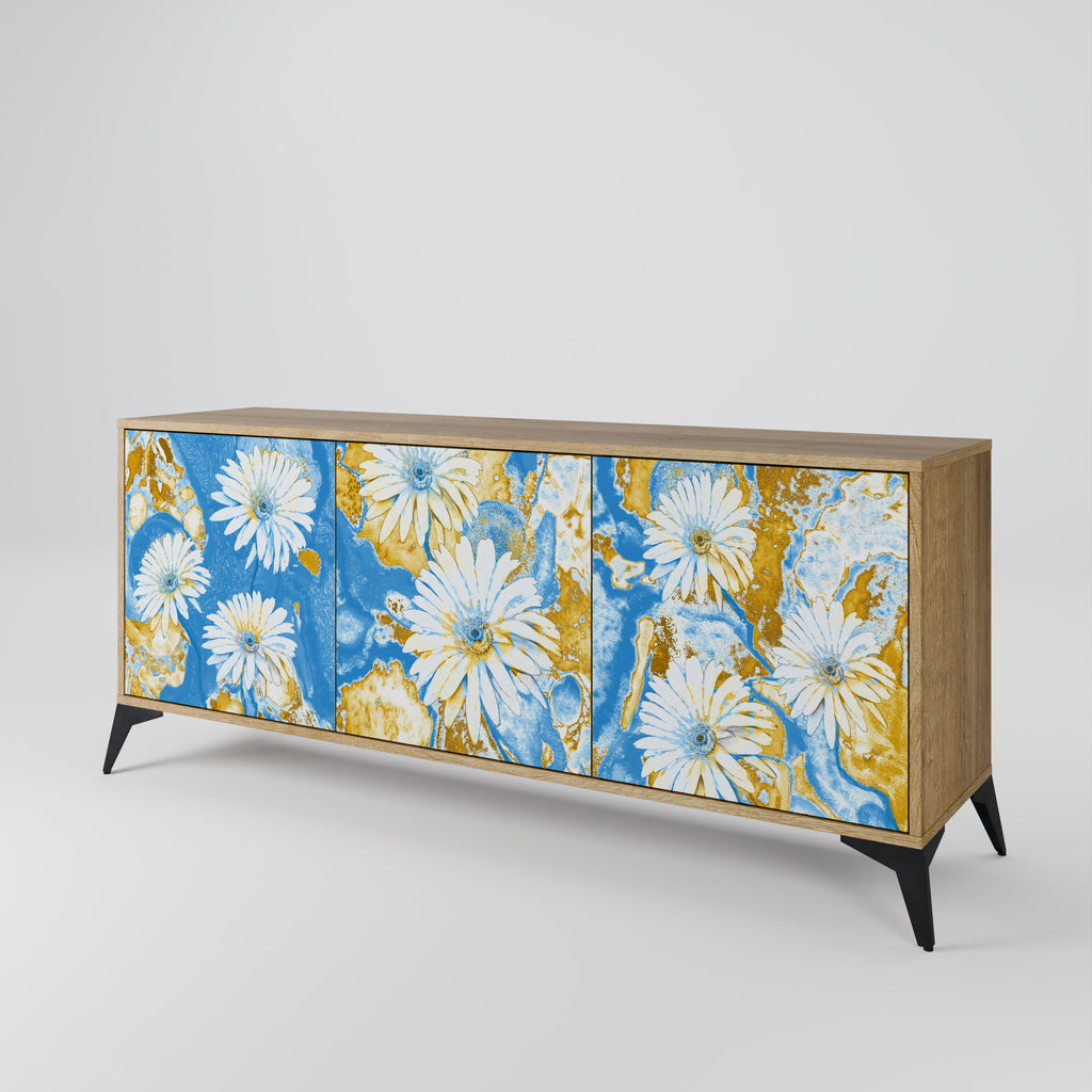 DAISY LUXE 3-Door Sideboard in Oak Effect