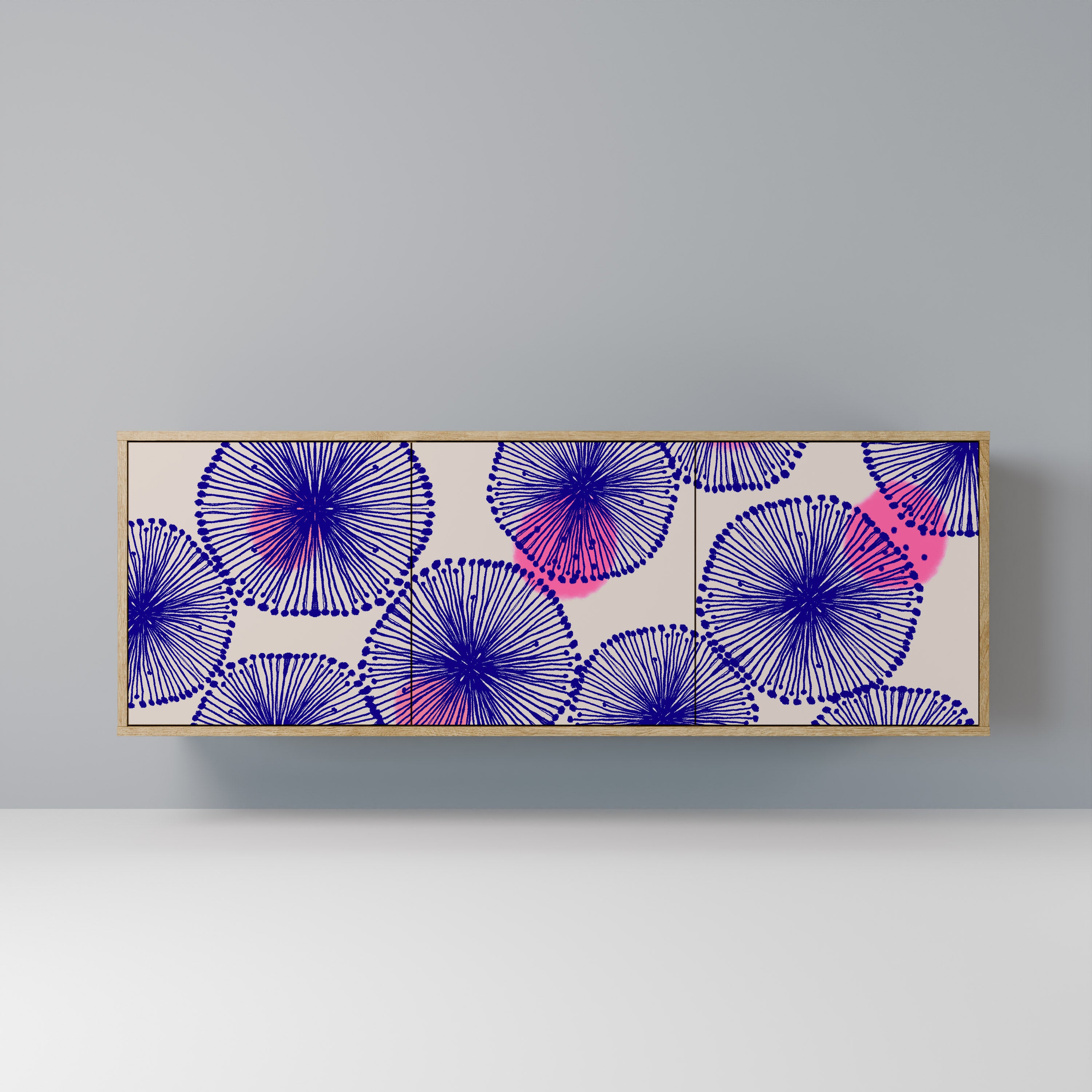 MAGIC NATURE 3-Door Sideboard in Oak Effect