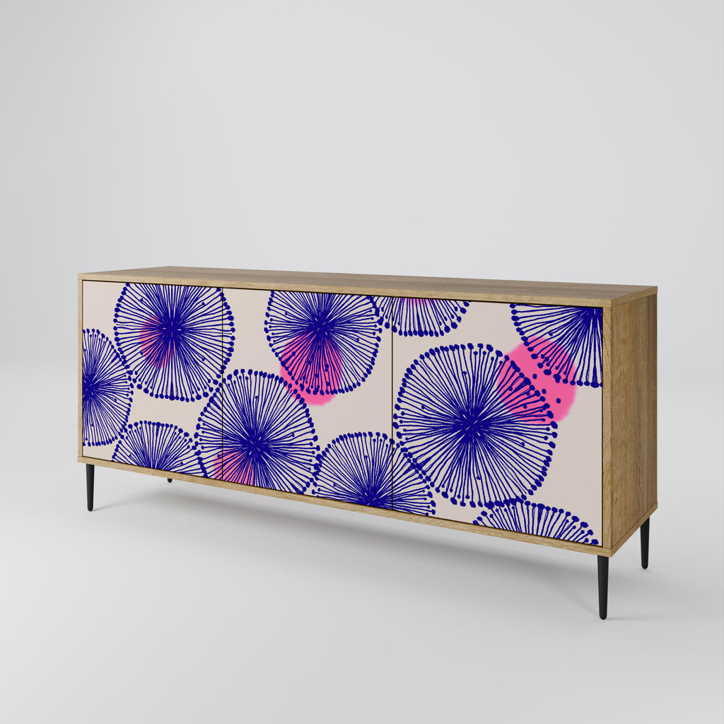 MAGIC NATURE 3-Door Sideboard in Oak Effect