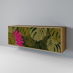 TROPICAL BEAUTY Aparador de 3 Puertas en Efecto Roble