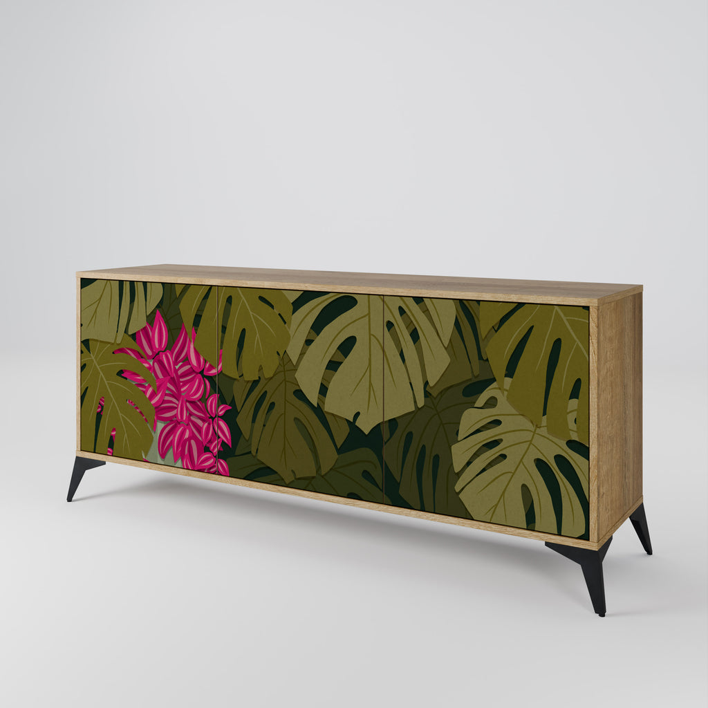 TROPICAL BEAUTY 3-Door Sideboard in Oak Effect