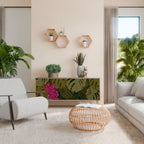 TROPICAL BEAUTY Aparador de 3 Puertas en Efecto Roble