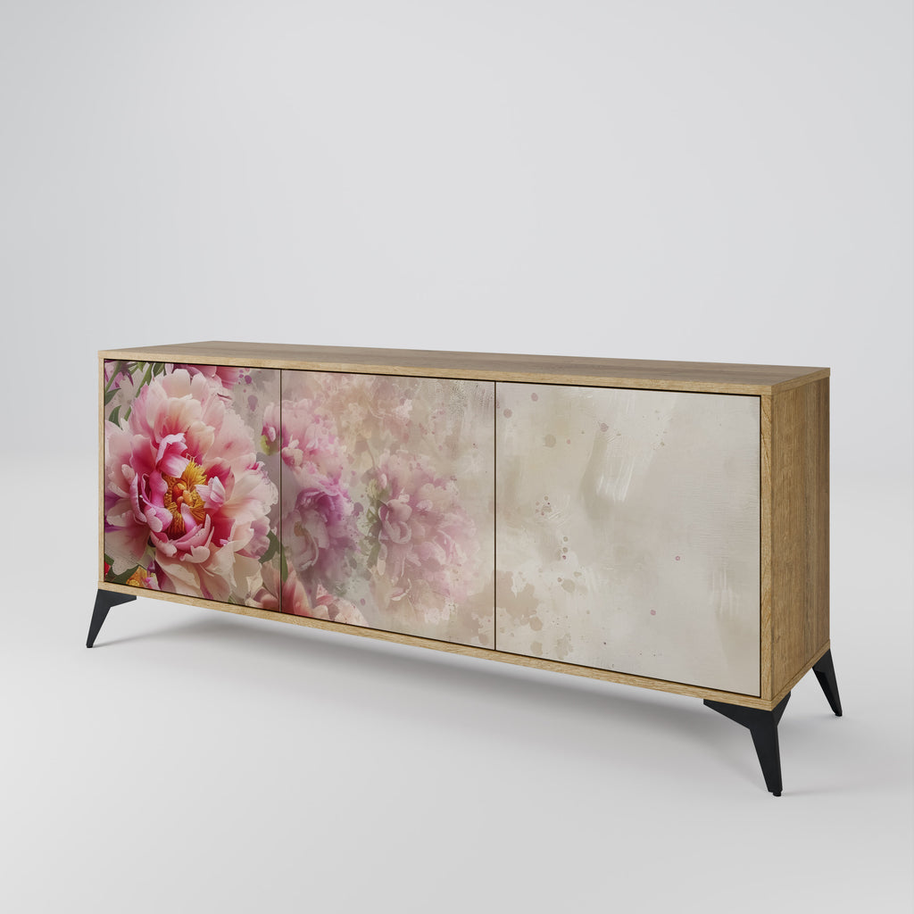 PEONY WHISPER 3-Door Sideboard in Oak Effect