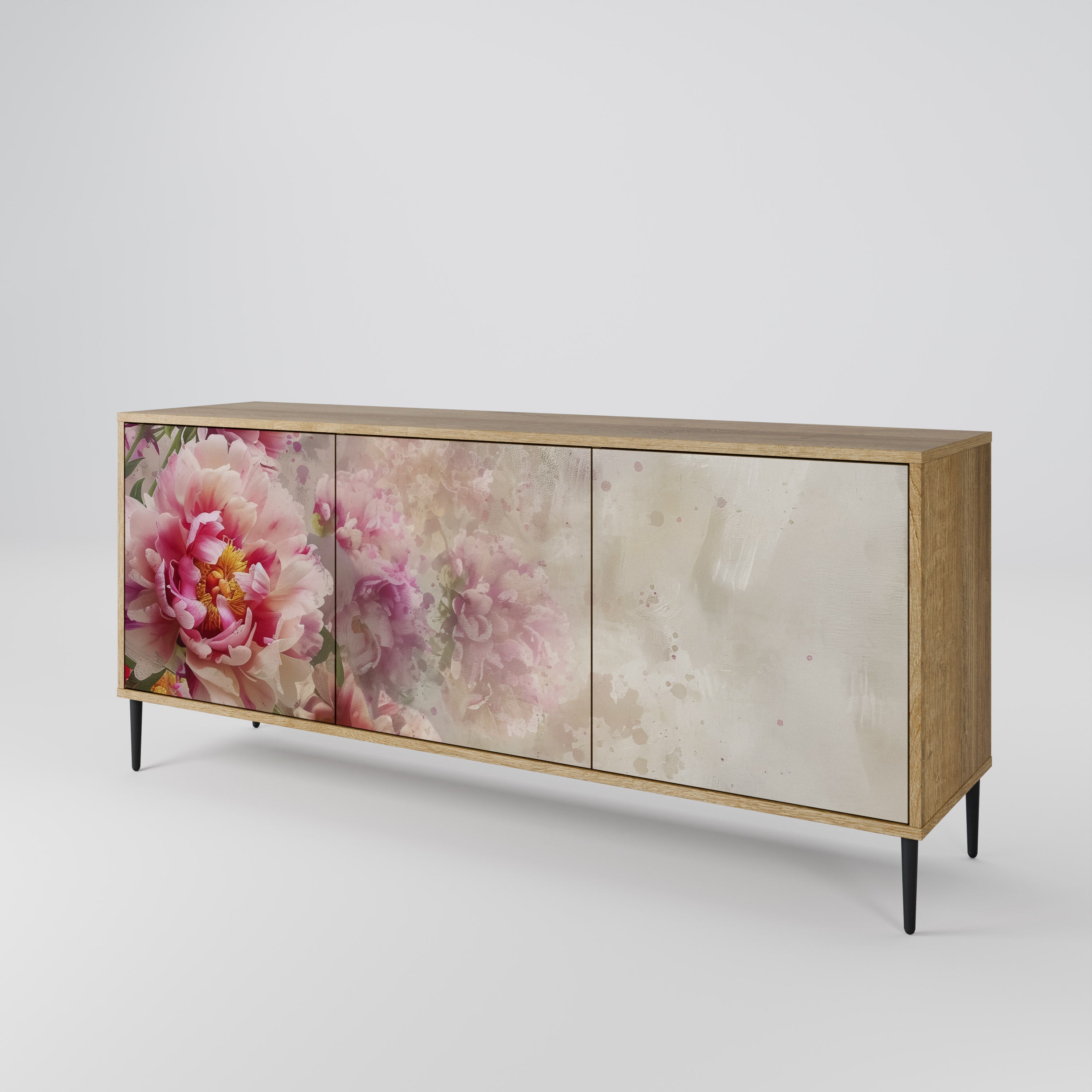 PEONY WHISPER 3-Door Sideboard