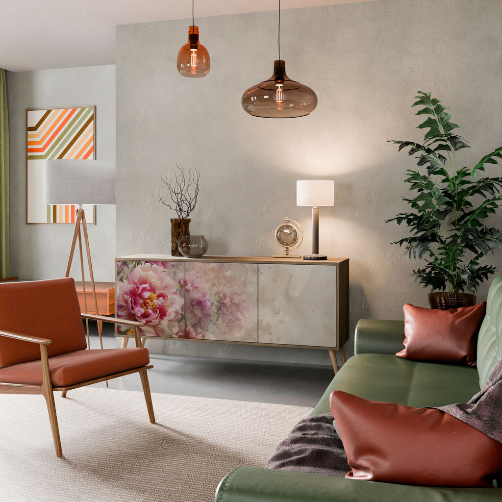 PEONY WHISPER 3-Door Sideboard in Oak Effect