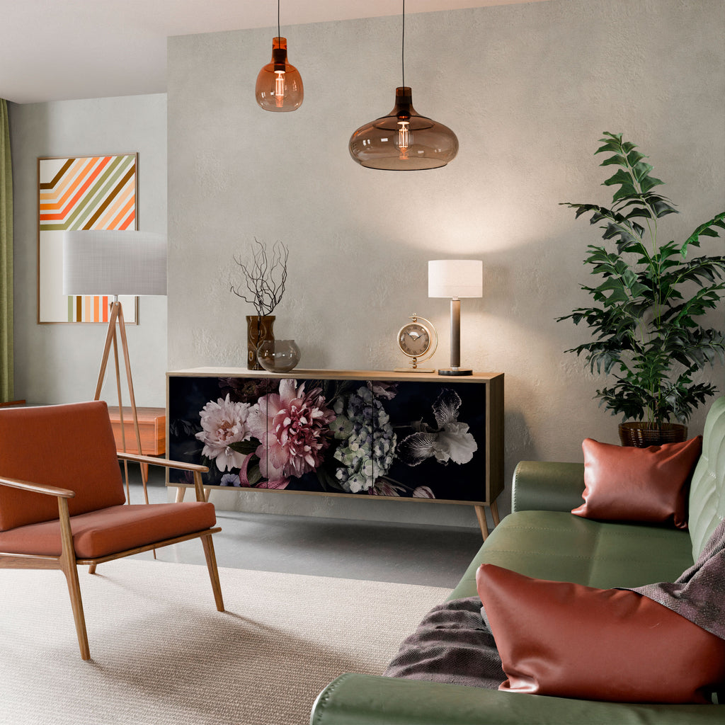 PURE BLOSSOM 3-Door Sideboard in Oak Effect