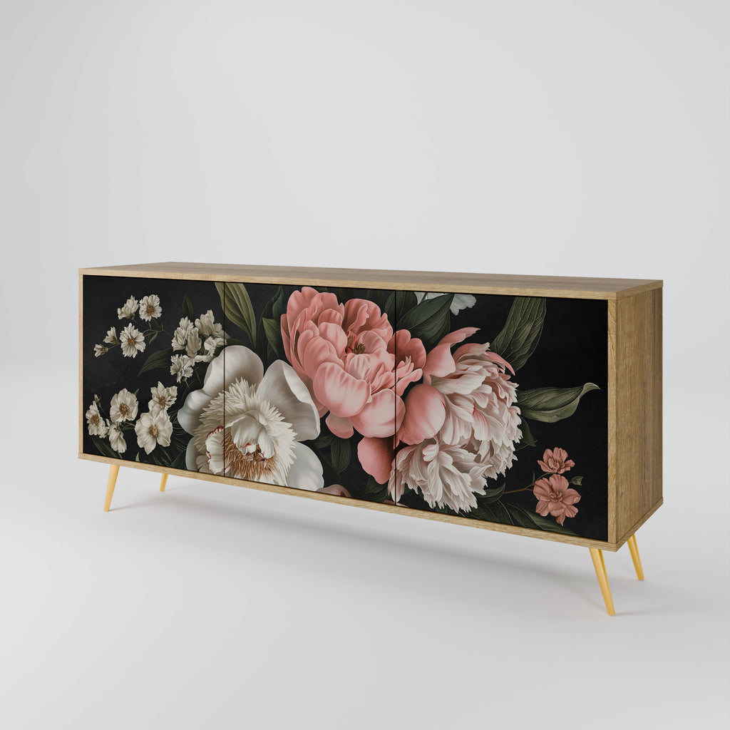 LUSH ELEGANCE 3-Door Sideboard in Oak Effect