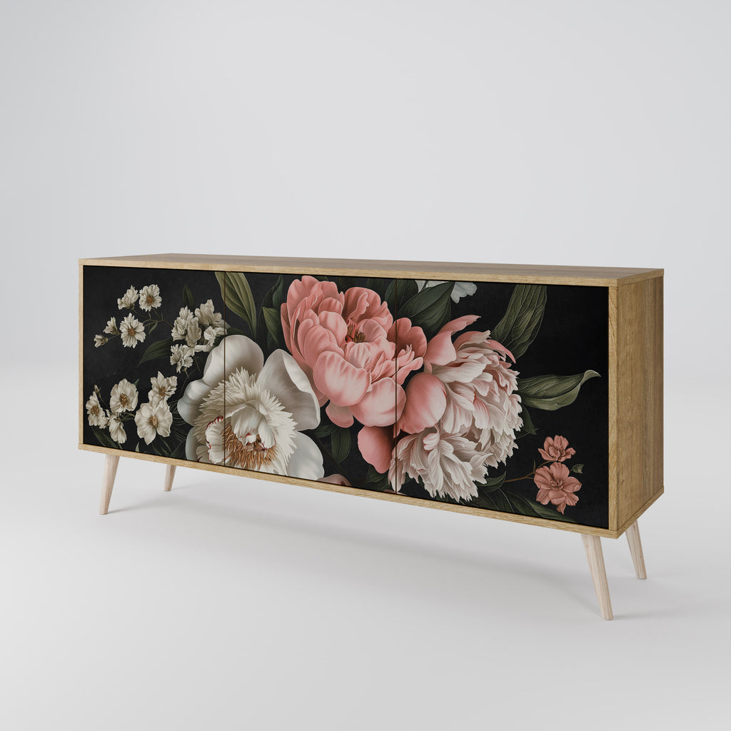 LUSH ELEGANCE 3-Door Sideboard in Oak Effect