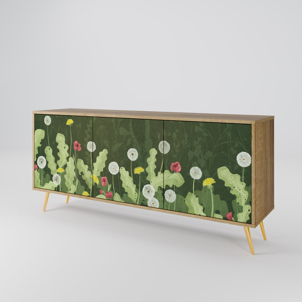 DANDELION AMUSE 3-Door Sideboard in Oak Effect