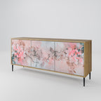 CHERRY BLOSSOM Aparador de 3 Puertas en Efecto Roble
