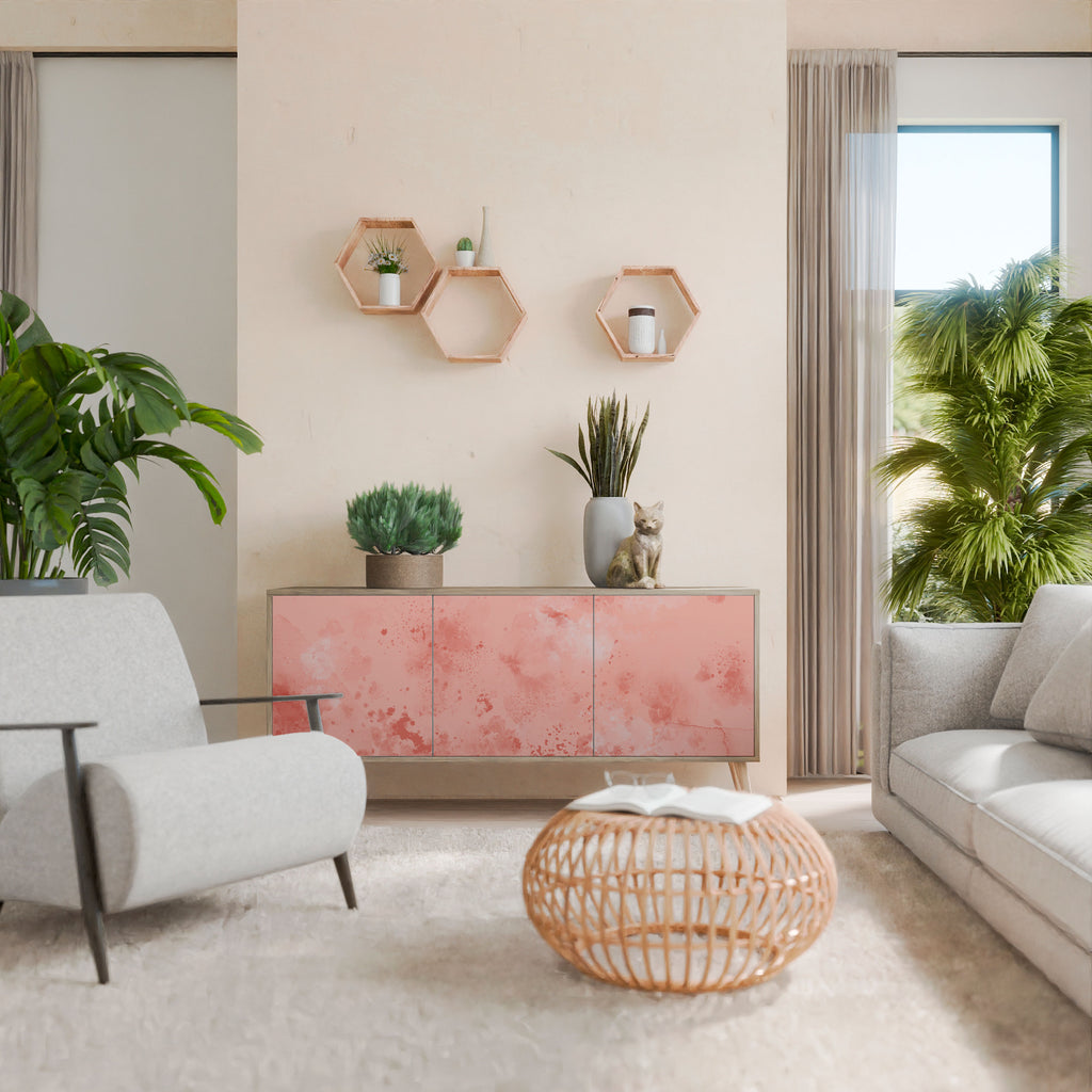 Aparador CRANE DANCE de 3 puertas con efecto roble