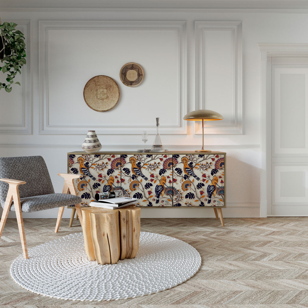 Aparador EMINENT HOOPOE de 3 puertas con efecto roble