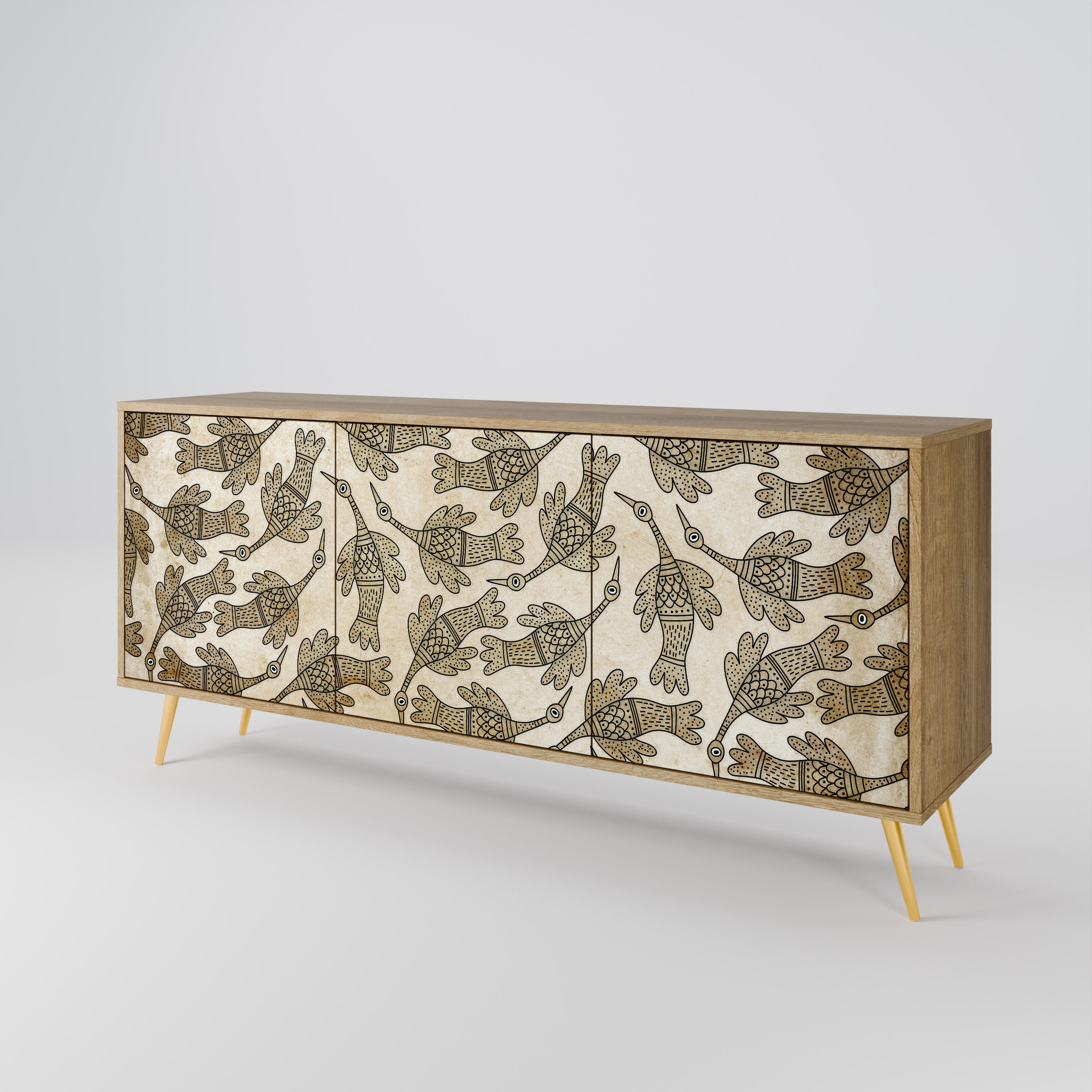 ALMONDINE SONGBIRD 3-Door Sideboard