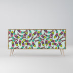 INDIAN FISH Aparador de 3 Puertas