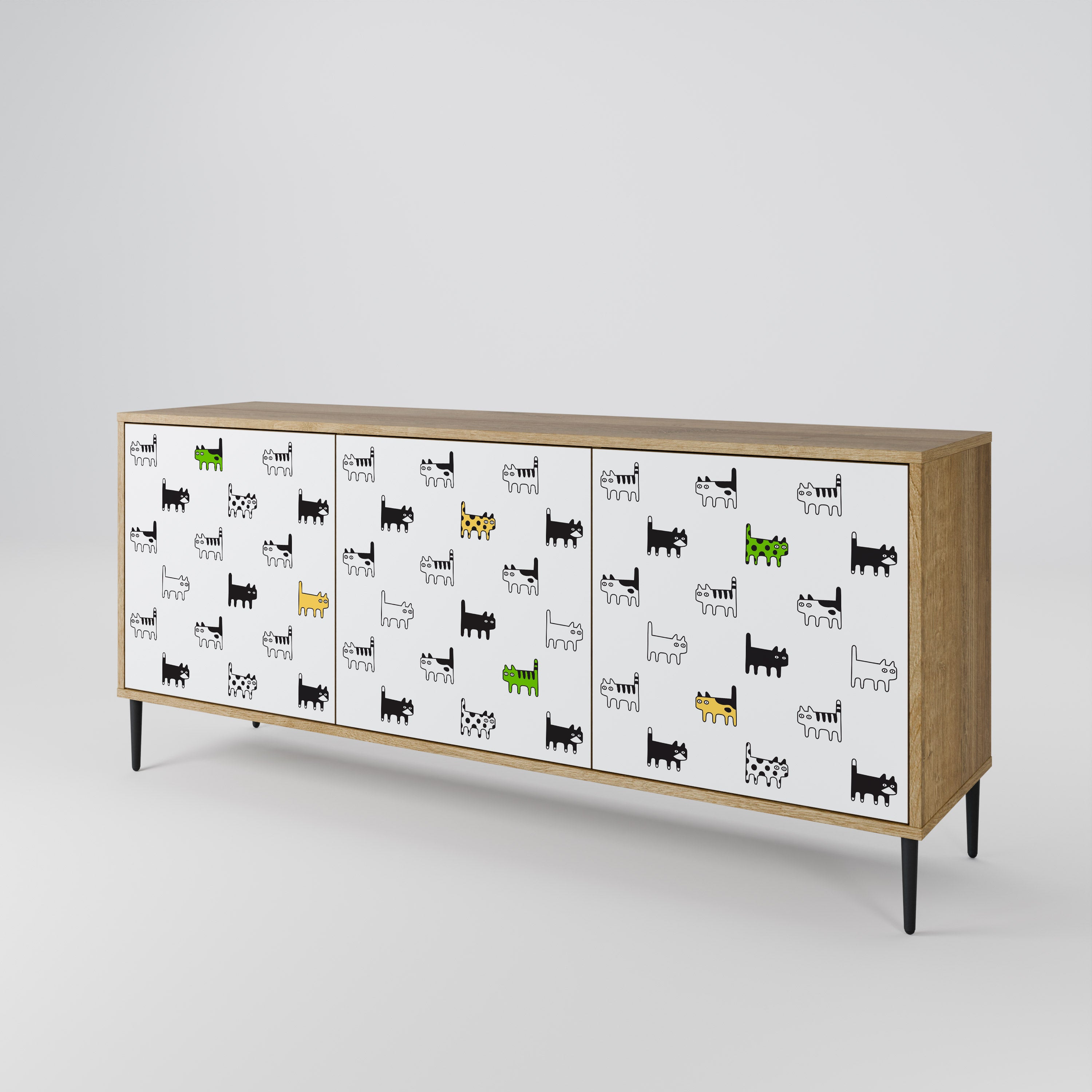 CATS COMPILATION 3-Door Sideboard