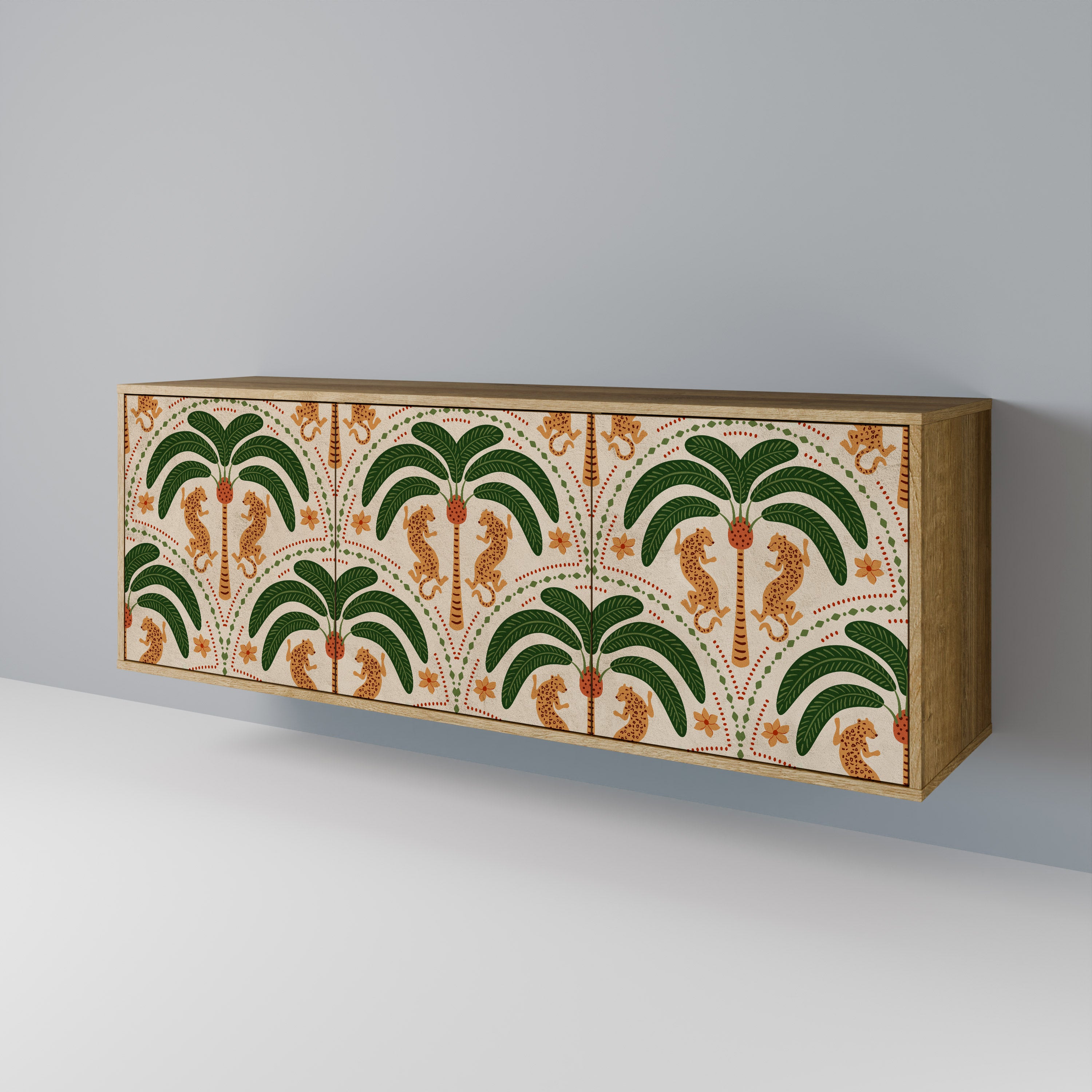 DANCING PREDATORS 3-Door Sideboard