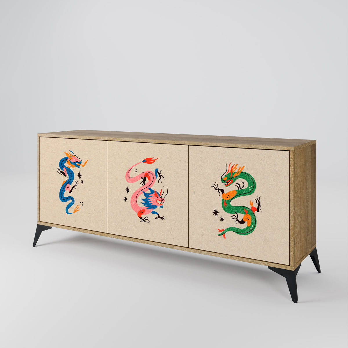 MYTHOLOGICAL CREATURES Aparador de 3 Puertas
