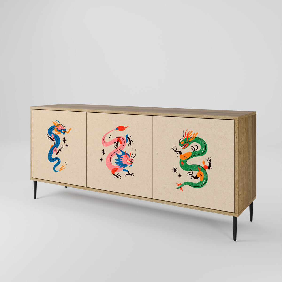 MYTHOLOGICAL CREATURES Aparador de 3 Puertas