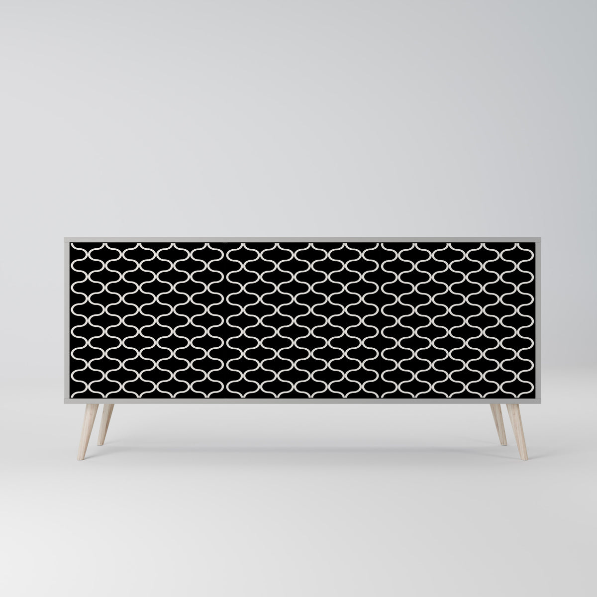TESSELATED BLACKNESS Aparador de 3 Puertas