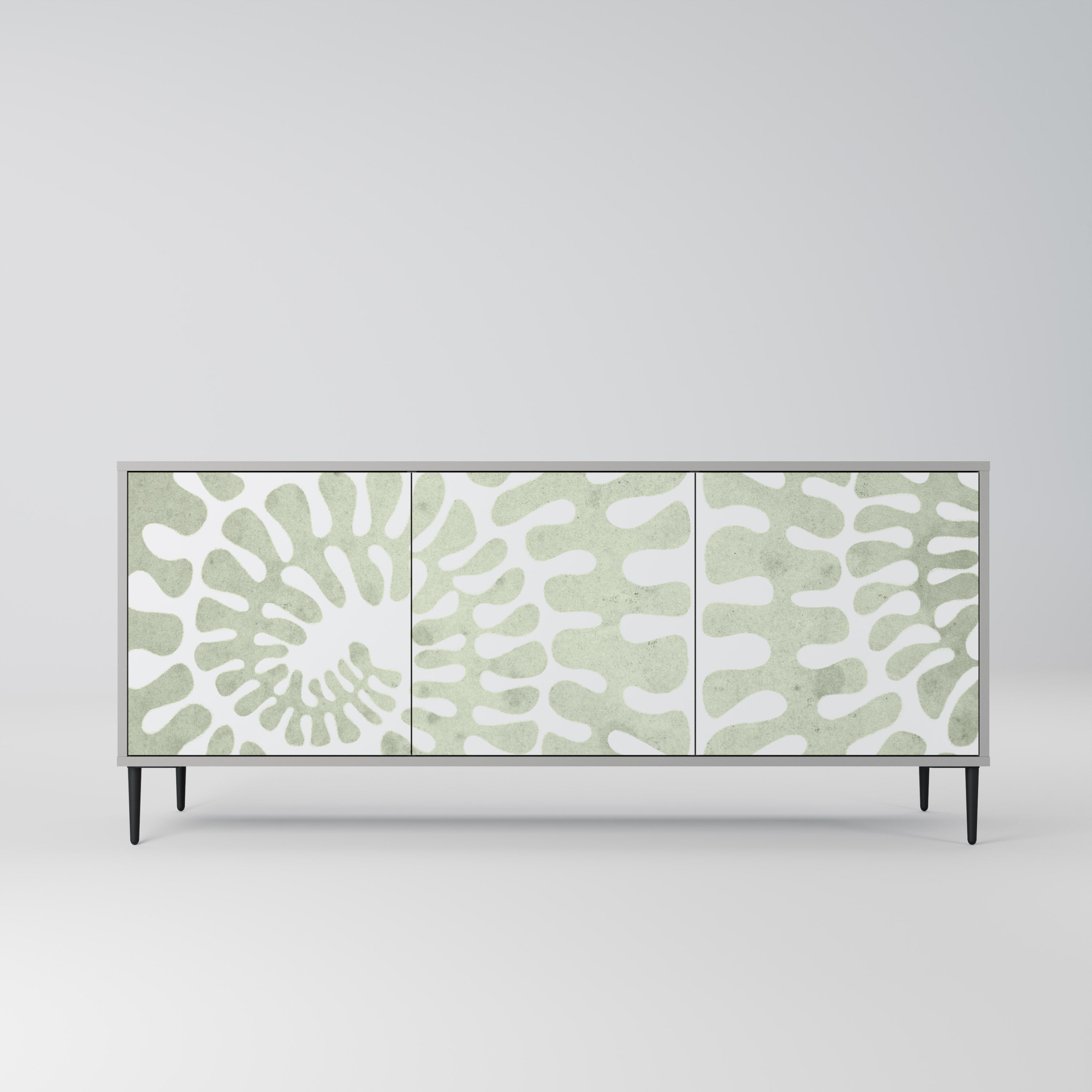 HELIX DANCE 3-Door Sideboard in Grey Finish