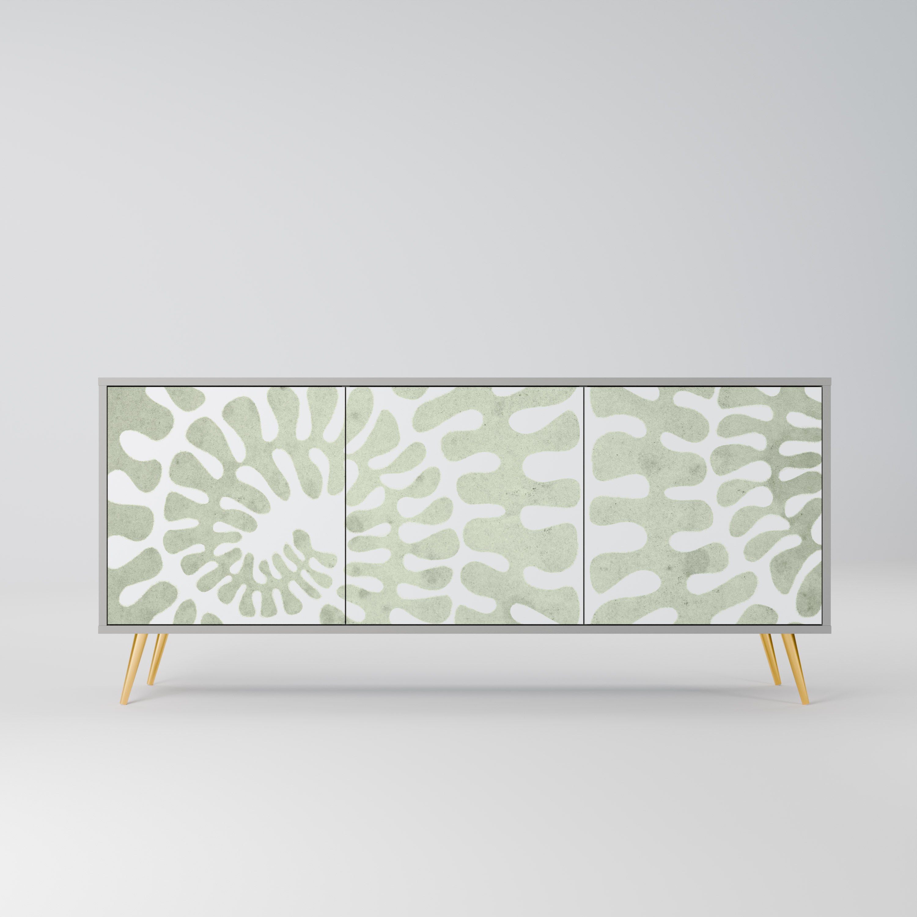 HELIX DANCE 3-Door Sideboard in Grey Finish