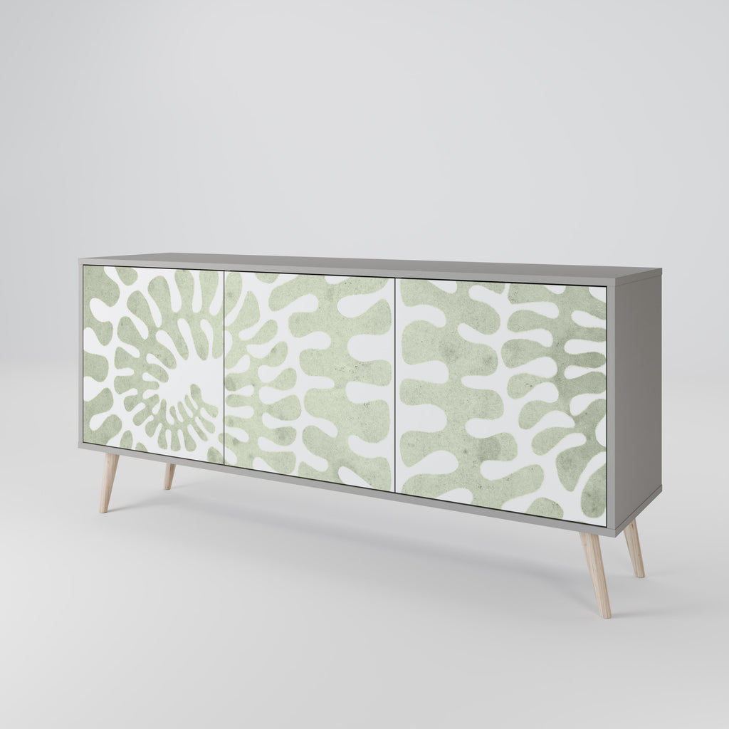 HELIX DANCE 3-Door Sideboard in Grey Finish