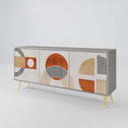 SPACE AROUND 3-Door Sideboard in Grey Finish