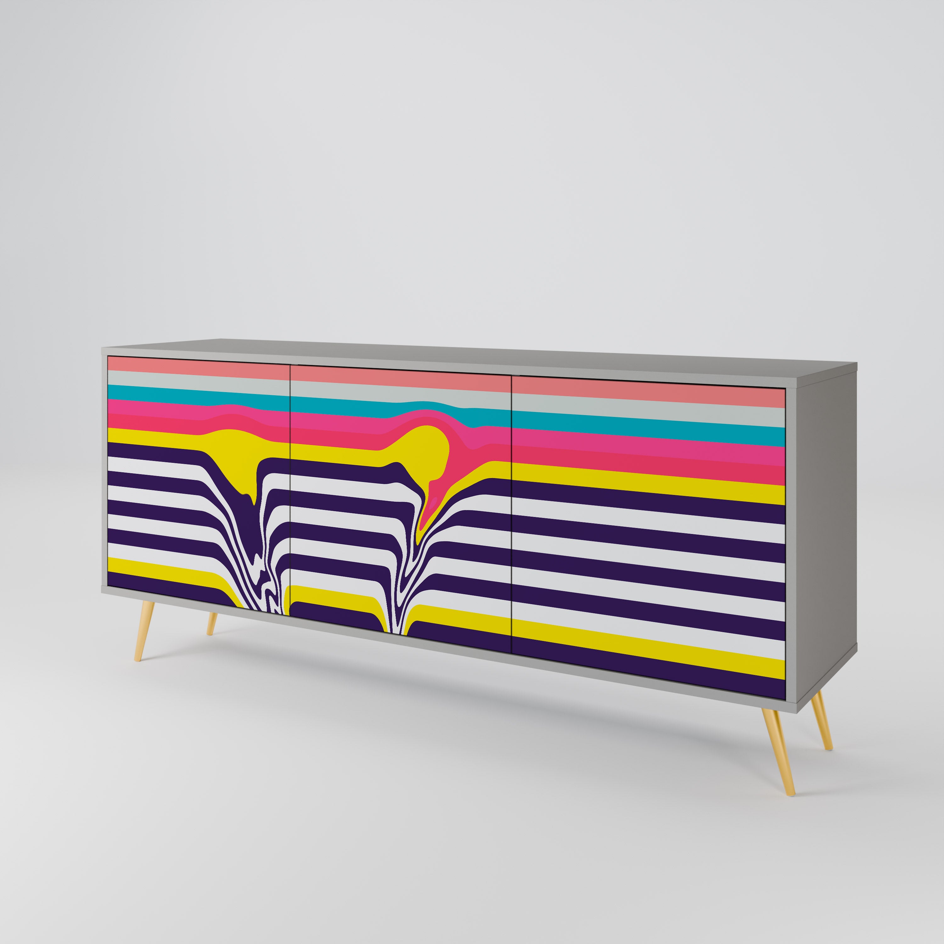 TONE COLLAPSE 3-Door Sideboard