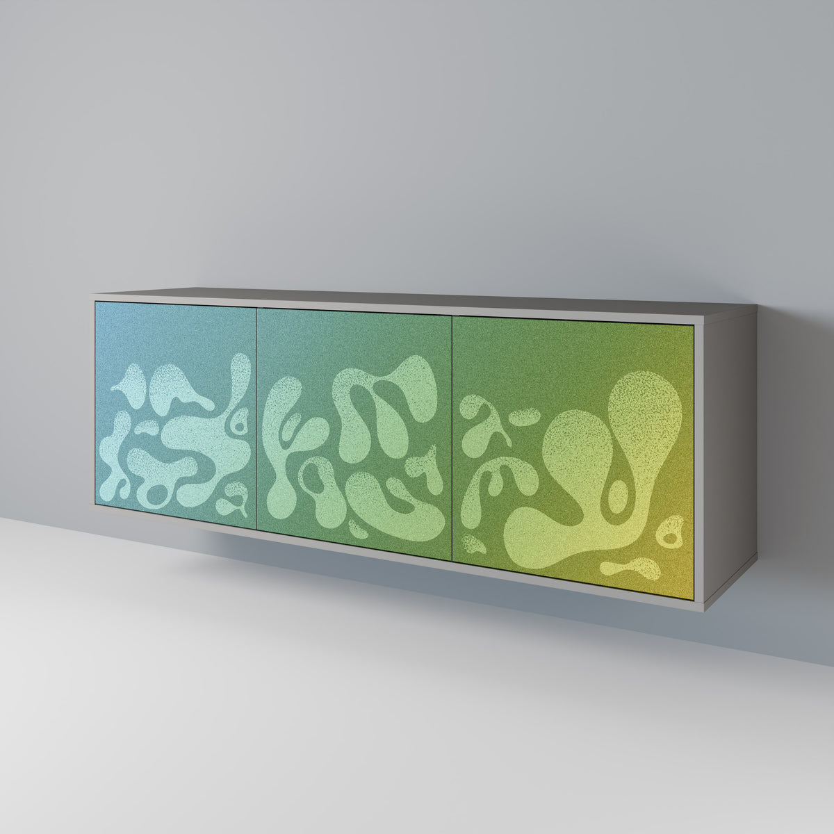 IRREGULAR BLUE 3-Door Sideboard