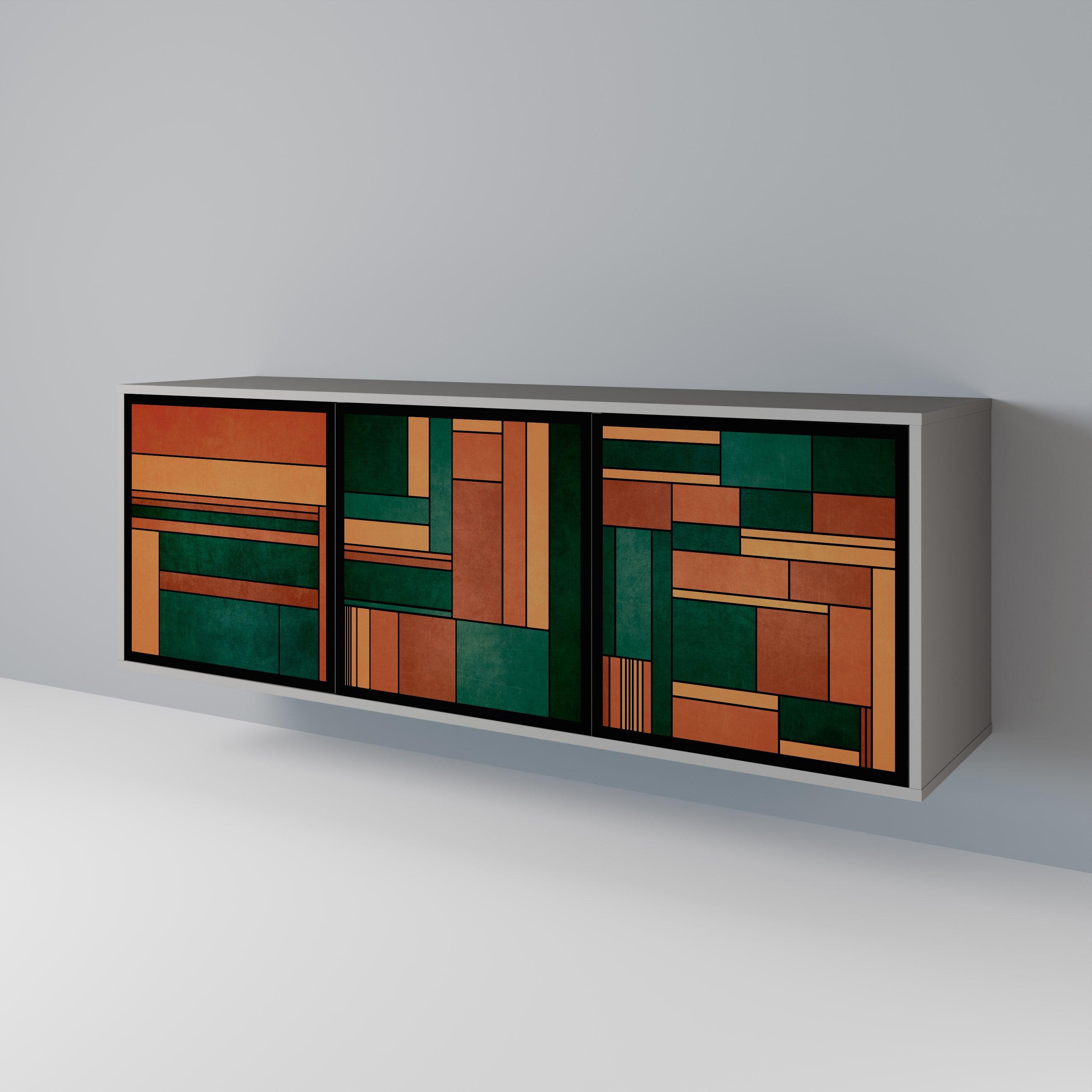 EARTHY FIGURES 3-Door Sideboard