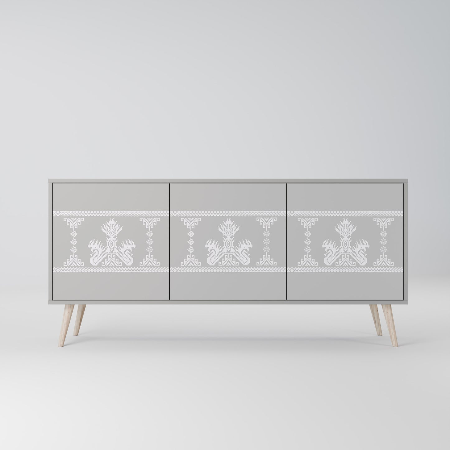 THAI GRAY 3-Door Sideboard