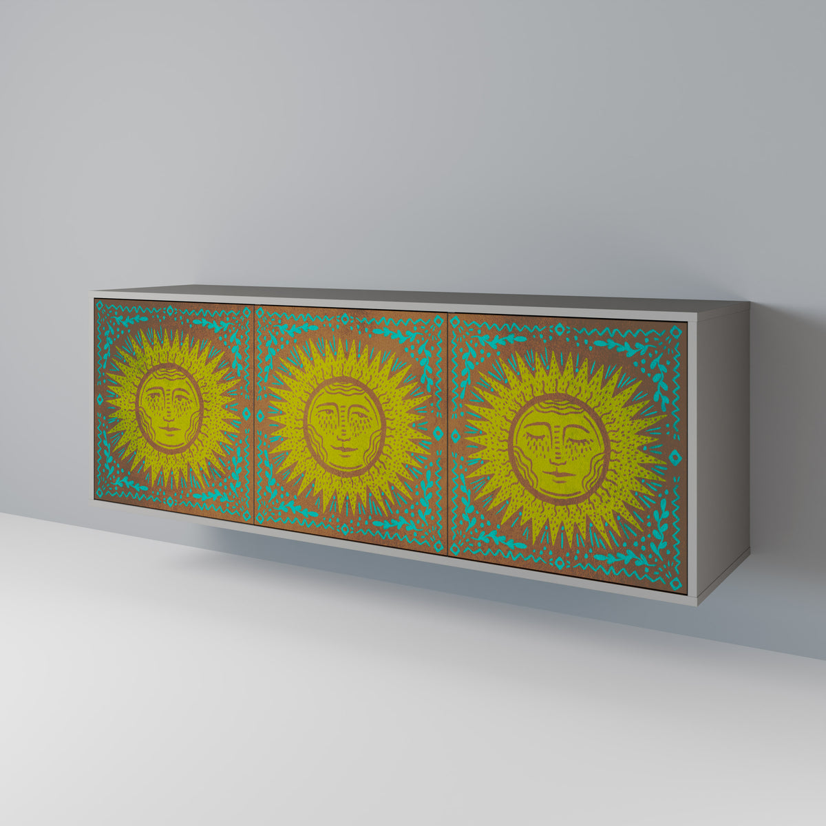 SUNSHINE EULOGY Aparador de 3 Puertas