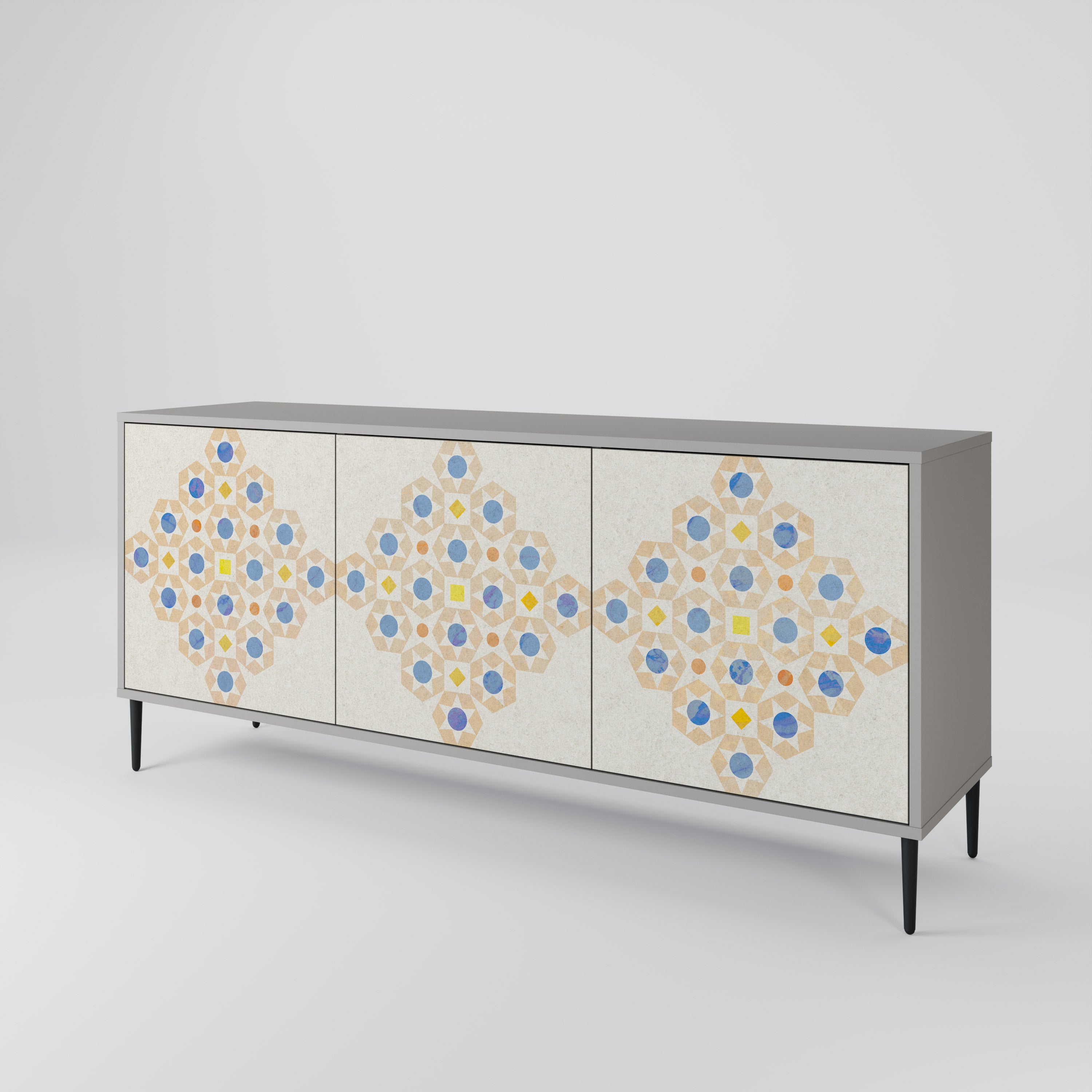 PATTERNED PRISM 3-Door Sideboard
