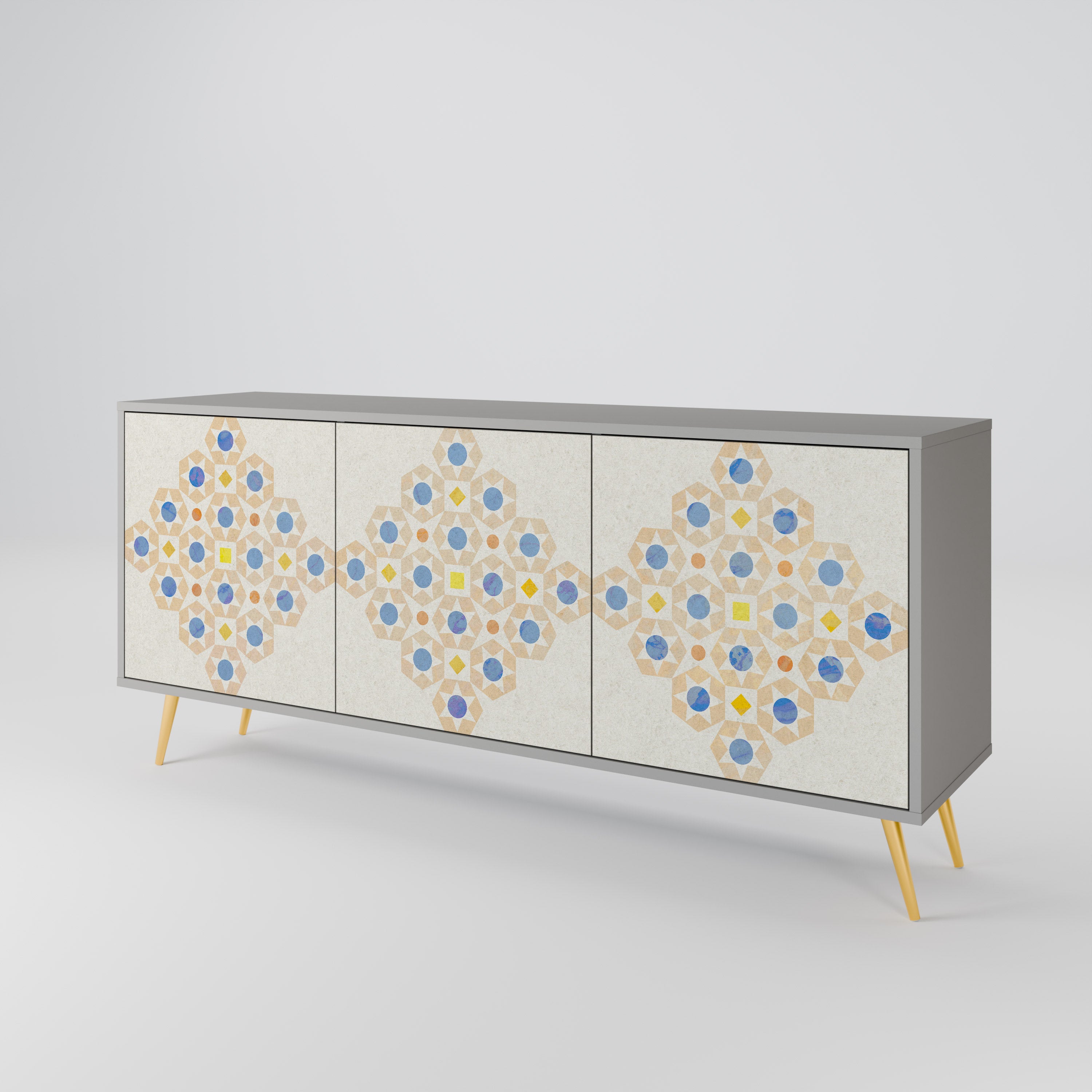 PATTERNED PRISM 3-Door Sideboard